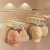 10 Clips Baseball Hat Organizer Rack Hanging Saving Space Peaked Cap Storage Holder Windproof Non-Slip Towel Hanger Clip Scarf