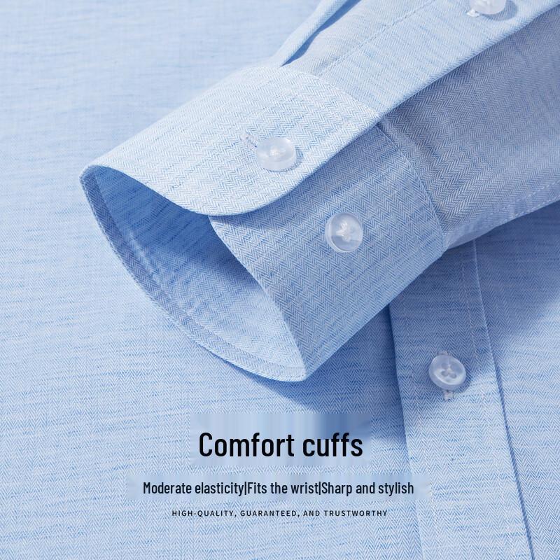 Мужская рубашка Hodo из смесовой льняной ткани в стиле business casual