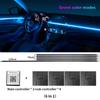 18 In 1 LED Symphony Ambient Lights Car Interior Full Color Streamer RGB 64 Colors Neon Acrylic Strip Decoration Atmosphere Lamp