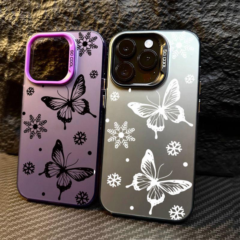 Чехол с узором бабочки для iPhone 16 15 14 13 12 11 Pro Max Чехол для iPhone 16 Pro Max Funda Coque Бампер Оболочка 15 14 Чехол
