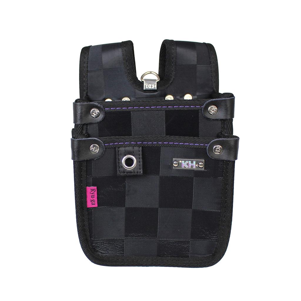 Kiyo Ryuga Waist Bag, Small, Back Split, RY243S, Black