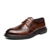 2025 Leather Shoes Men's New British Style Dress Business Casual Small Leather Shoes Groom Wedding Shoes