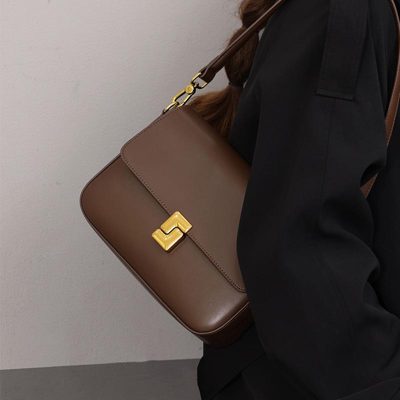 Small Square Bag Women's New Korean Style One-shoulder Armpit Bag Fashionable Crossbody Bag Women's High-end Light Luxury Tofu Bag