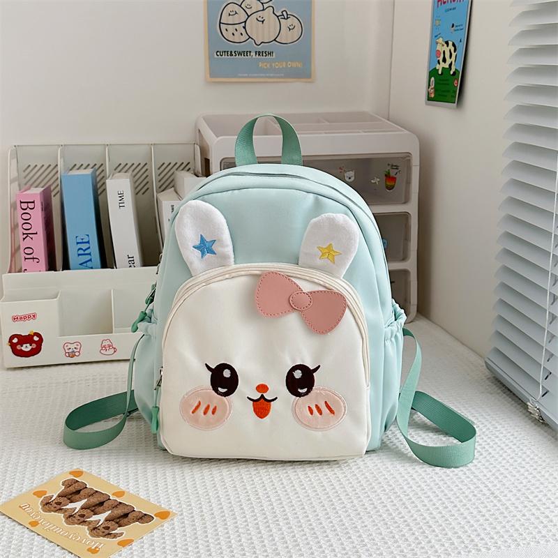 Детский школьный рюкзак для детского сада с изображением девочки-кролика