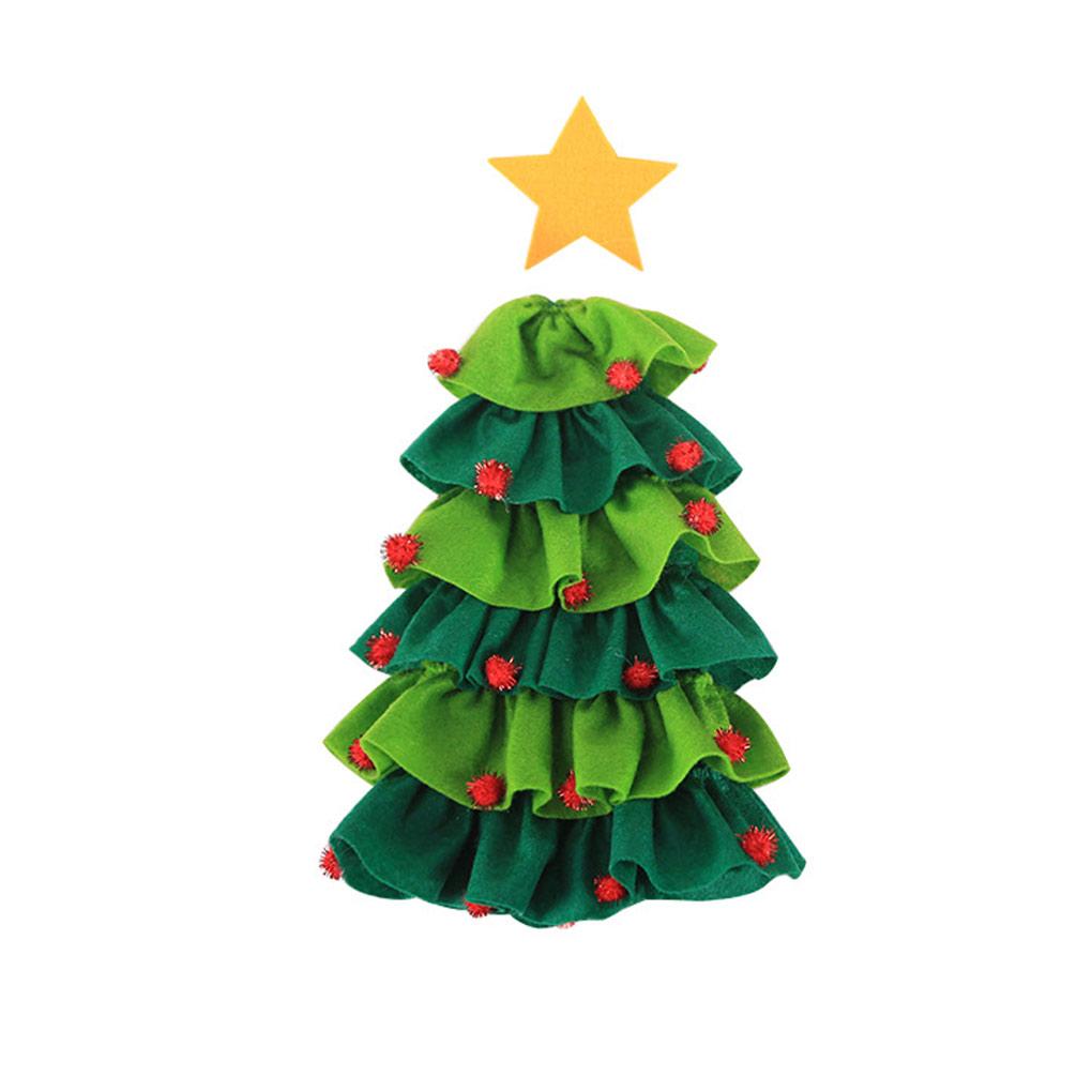 Чехол для бутылки вина с рождественской елкой, универсальный чехол с шариком, звездой, обеденный стол, рождественская пивная бутылка, флисовая одежда для бара отеля