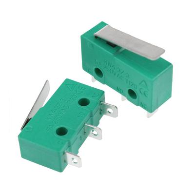 2 шт. KW4-3Z-3 5A 250VAC Микропереключатель 3 клеммы с рычагом Нормально открытый