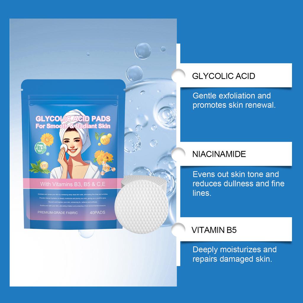 Гликолевый очиститель улучшает глубокое очищение и успокаивает питание тусклой и отбеливающей кожи 1 мл