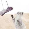 Выдвижная игрушка-перо для кошек, подвесные интерактивные игрушки для домашних кошек, игра-погоня за котятами, упражнения-дразнилка с кошачьей мятой
