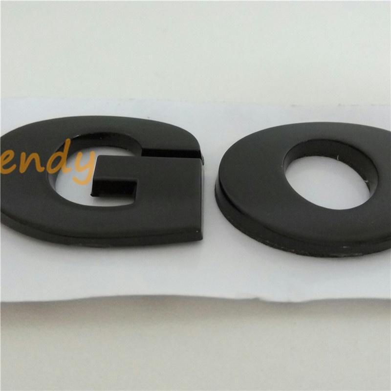 Car Truck 3D Letter Emblem Sticker Rear Badge for G/o/lf ABS Logo Chrome Black Vehicle Trunk Tail Nameplate Auto Styling