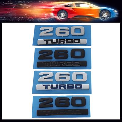 3D Премиум TURBO 260 TURBO для автомобиля Крыло багажник Задний капот Наклейка Эмблема Значок Наклейка Аксессуары