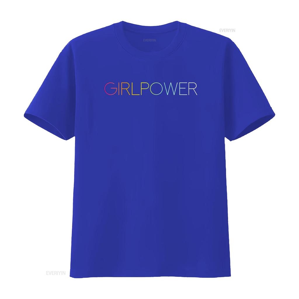 Girl Power T Shirt vintage Washed Comfortable fashion graphic Soft streetwear Stretched Top For Everyday Wear homme Casual