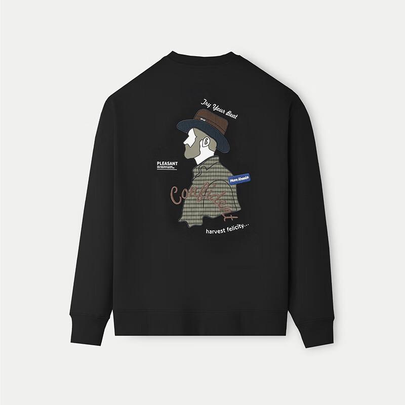 HLA Men's Zeng Shunxi Inspired Twill Cloud Soft Cotton Sweatshirt