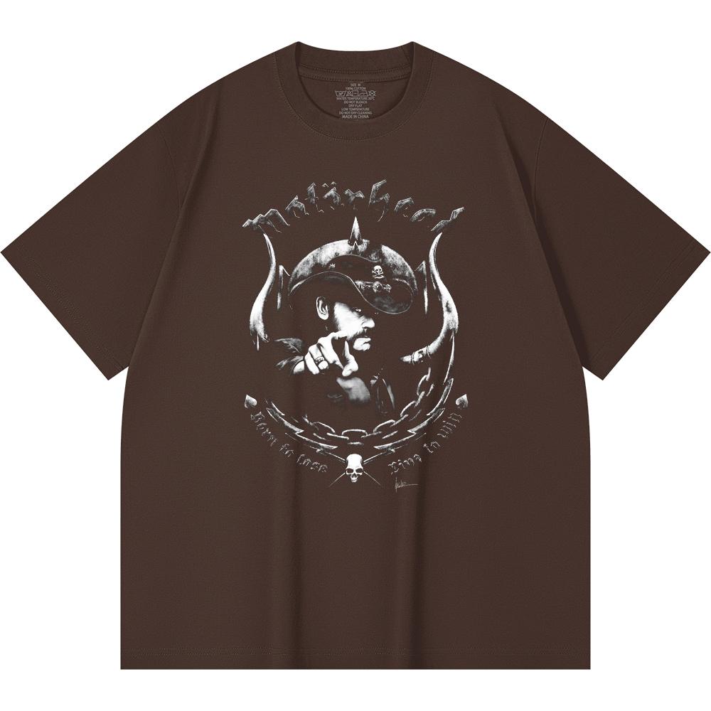 Хлопковая футболка плотностью 230 г/м² 100% Хлопок Heavy Metal Футболка с принтом рок-группы Популярная музыка Унисекс Тяжелая хлопковая футболка