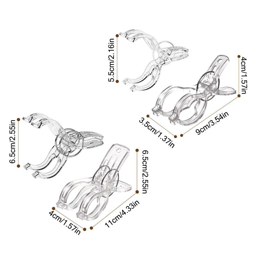 4PCS Anti-slip Drying Rack Holder Wind Proof Laundry Clothes Pins Quilt Clip Household Organizer