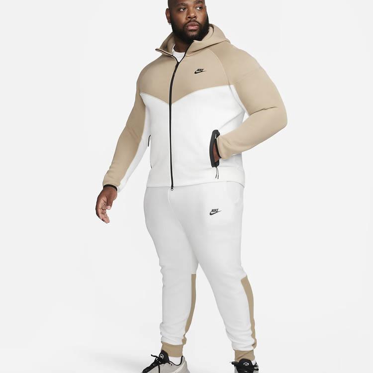 Nike Джоггеры Tech Fleece Белый/Хаки Мужские Брюки FB8002-121