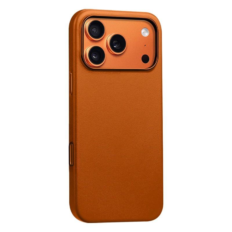 Genuine Leather IPhone 17 Pro Case With MagSafe Compatibility Full Coverage Shockproof Protection Air Max