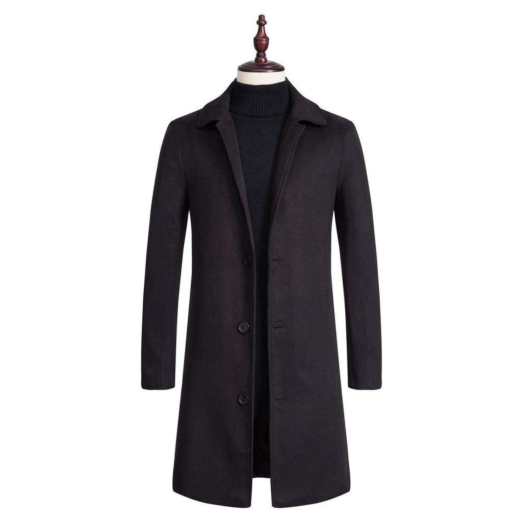 Мужская мода осень и зима повседневные клетчатые топы тонкий тип пальто пояс мода большой размер плащ