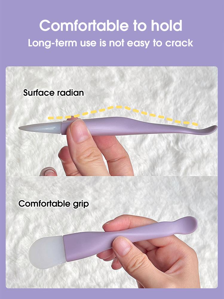 Силиконовая маска для лица с двойной головкой, кисть для чистки лица, скребок для мазка, грязевая пленка, специальная кисть, инструмент для красоты