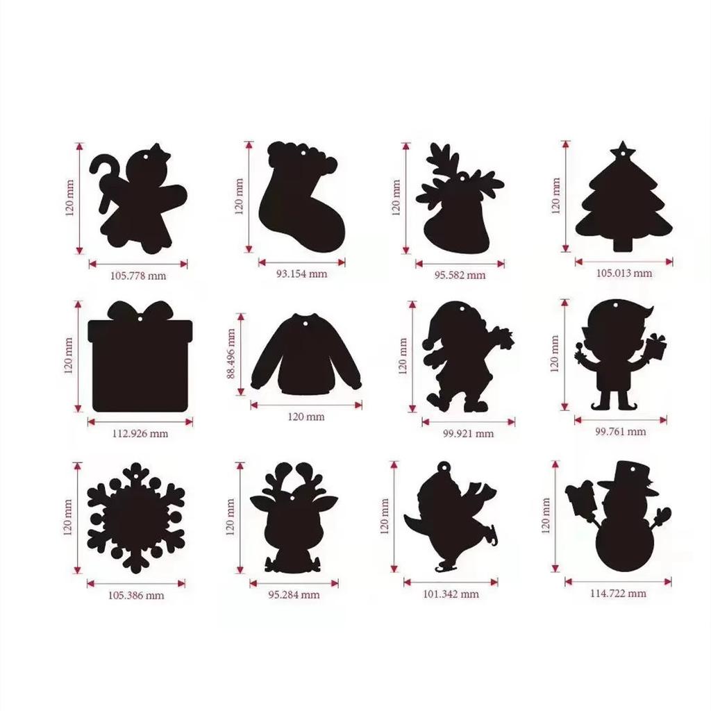 36 шт. Подвеска в виде снеговика на рождественскую елку для детей, цветная бумага для скретч-бумага своими руками, креативная бумага для рисования граффити