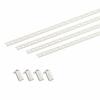Nankai Plywood Shelf Brackets and Simple Aluminum Shelf Bracket Set, White, 12 X 1820mm, TBAS-W