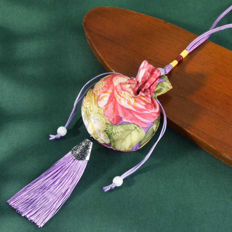 Embroidered Lavender Sachet: Dragon Boat Festival Car Pendant, Mosquito Repellent for Babies and Kids