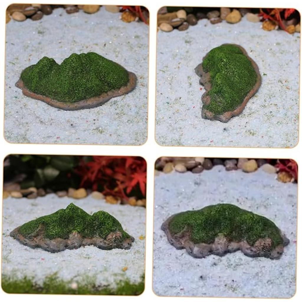 Декор для острова-горшка, модель мини-острова, смоляной аквариумный ландшафт, микроландшафтный декор, набор из 3 предметов