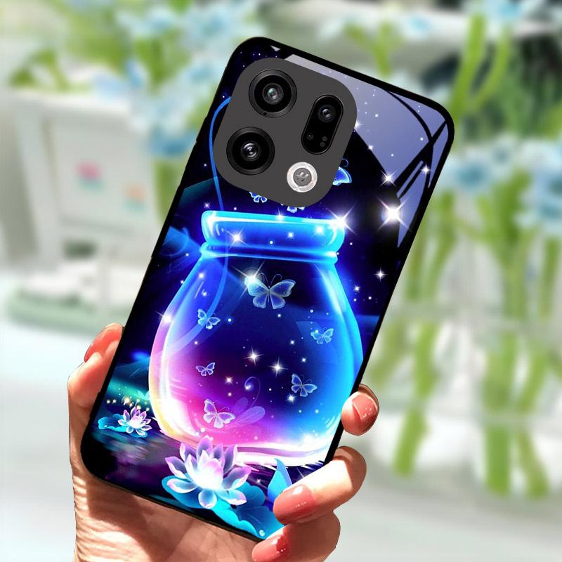 Чехол для OPPO Find X9 X9Pro X8 Pro X8S X8 Ultra Жесткий Чехол Закаленное Стекло Защитный Корпус Для OPPO FindX9 FindX8 Сумки для Телефона