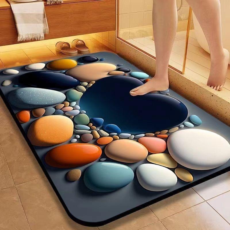 Коврики для ванной комнаты, впитывающие воду, быстросохнущие коврики для ног, впитывающие воду, коврики для туалета, коврики для входа в дом