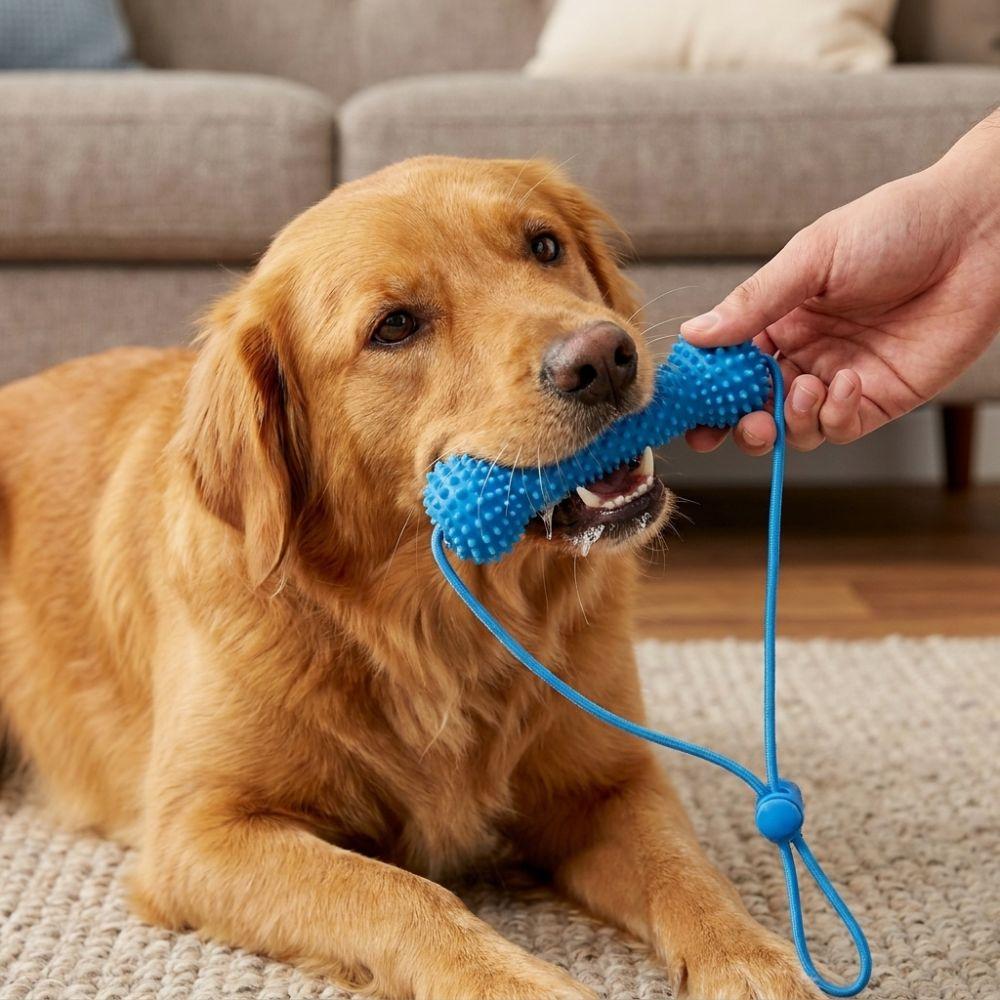 Anti-choking Dog Teething Stick Bite-Resistant Interactive Dog Toy Dog Chew Stick Teeth Cleaning