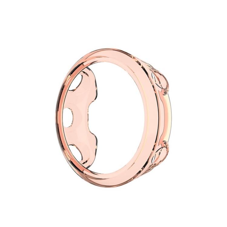 Для Garmin Forerunner 45S защитный чехол из ТПУ(Прозрачный оранжевый)