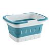 Storage Basket Portable Folding Plastic Bath Caddy with Handle Large Capacity Strong Load-bearing Travel Bathroom Organizer