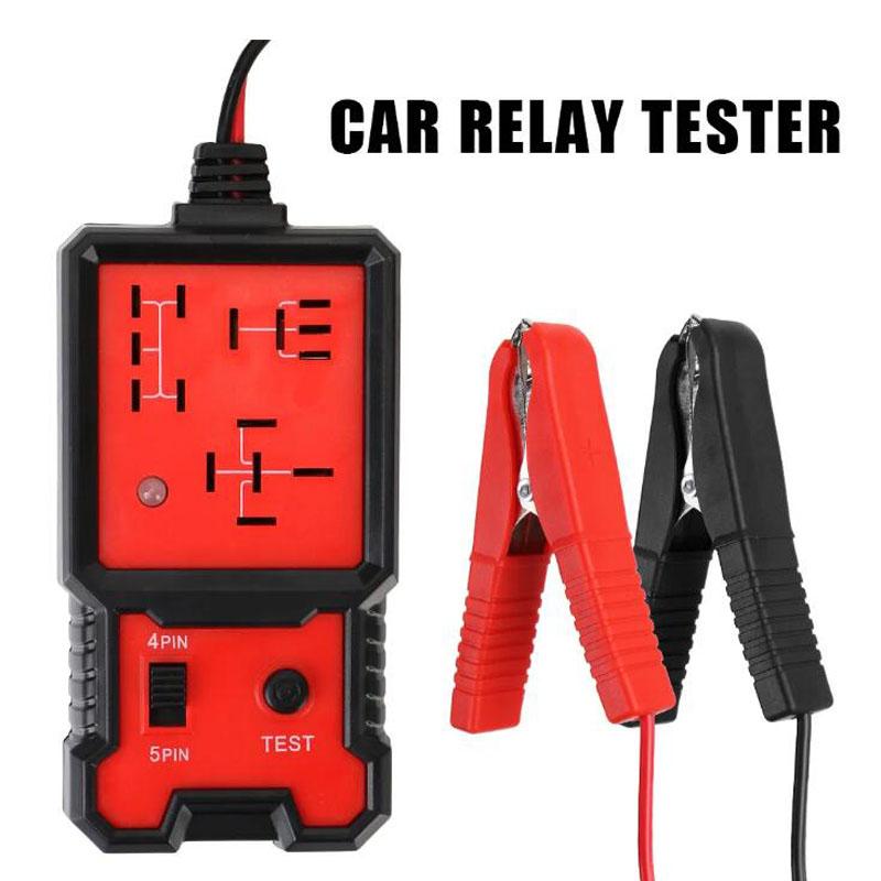 Светодиодный индикатор Автомобильные аксессуары Автомобильный тестер аккумулятора Тестер реле автомобиля Тестер напряжения Универсальный 12 В