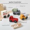 Игрушки для прорезывания зубов Детская инженерная машина Монтессори Силиконовая машинка Игрушки Скорая помощь Самосвал Вещи для новорожденного Игрушка-прорезыватель Машинка Подарки