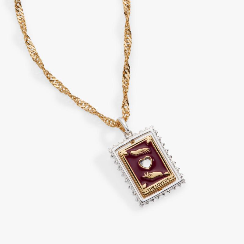Personalized Fashion Tarot Necklace Love Sun Pendant Necklace Electroplating 18K Gold Color Retention