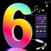 Name Letter Alphabet Light Smart Number Lamp MeRGBW App LED Letters Light  Game