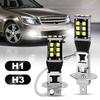 1Pc Super Bright H1 H3 LED Bulb 15SMD 2835 Car Fog Lights 6000K White Driving Running Lamp Automobiles 12V