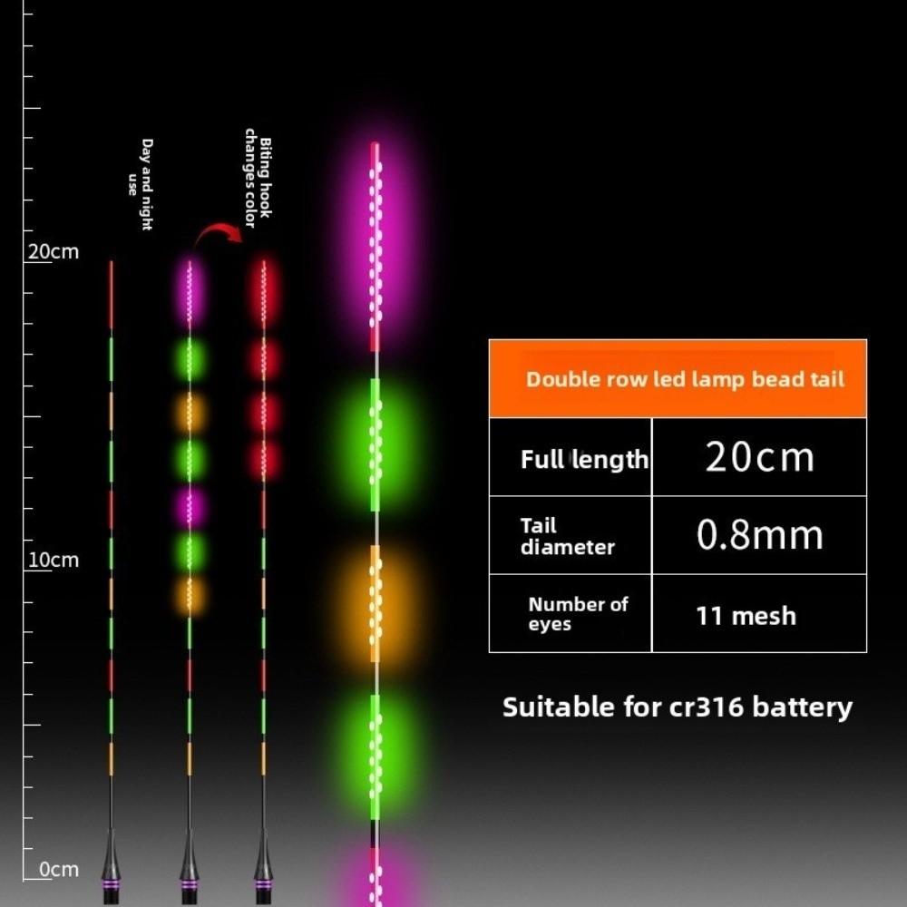 Сверхяркий светодиодный умный поплавок, ультрачувствительный электронный дизайн, светящаяся вершинка поплавка, светящаяся умная технология, электронные поплавки