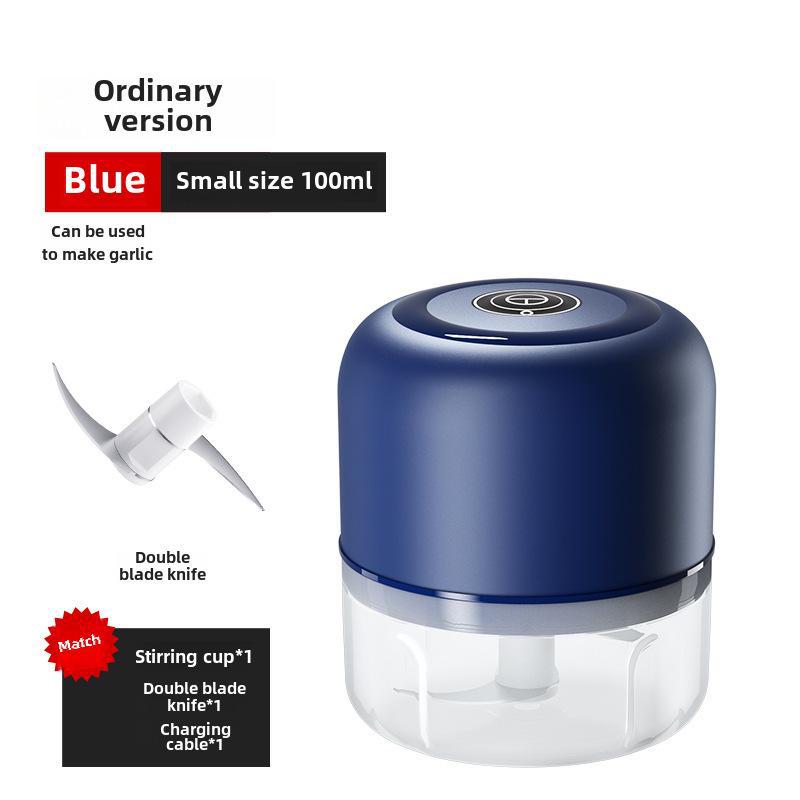 Compact Electric Garlic Grinder & Baby Food Processor - Multifunctional Kitchen Tool for Garlic Paste and More