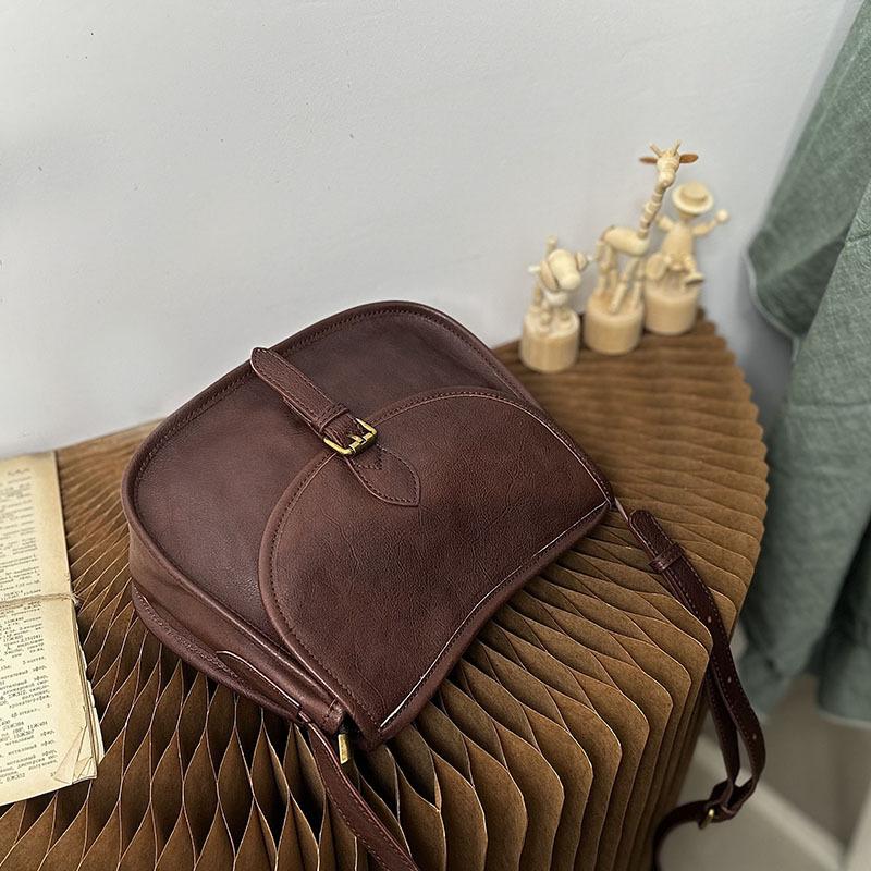 Johnature Ретро сумка-седло из мягкой коровьей кожи, сумка через плечо, женская универсальная сумка на плечо из натуральной кожи