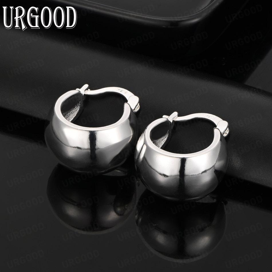 Круглые серьги из стерлингового серебра 925 пробы, модные свадебные украшения