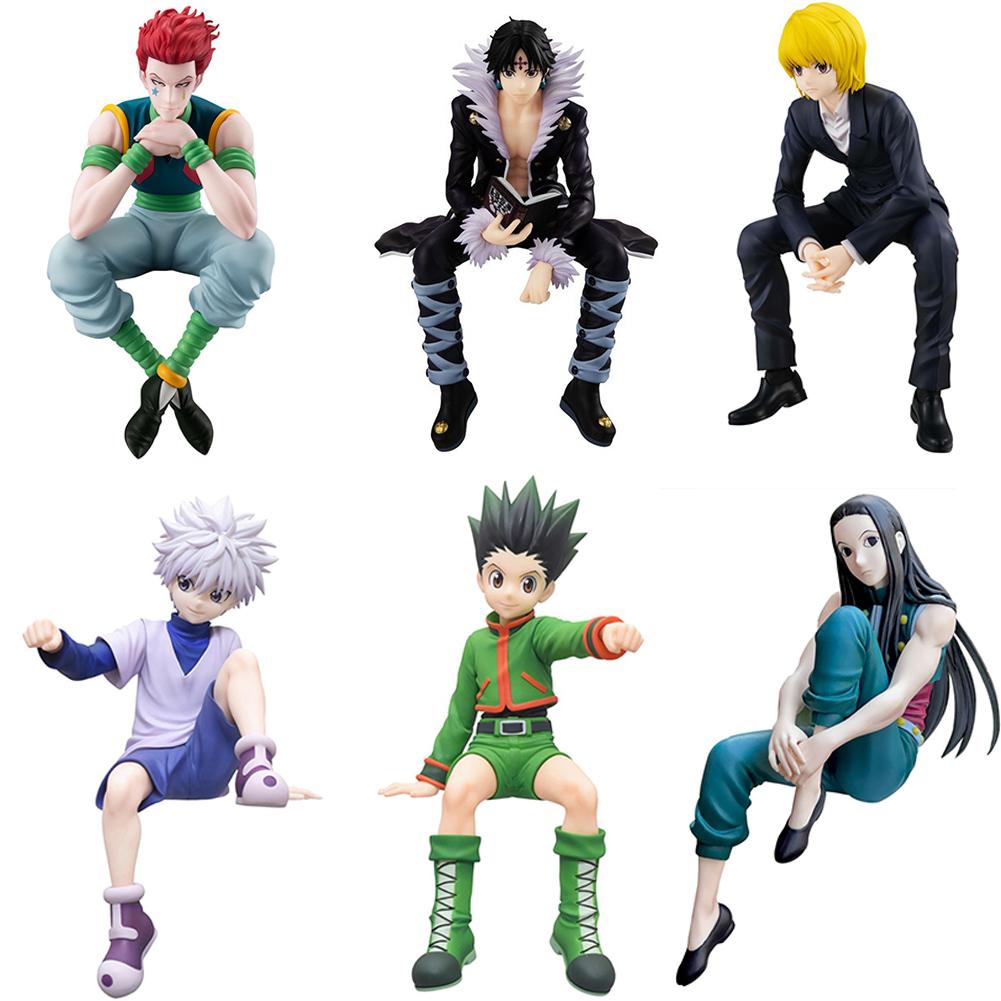 Фигурки Аниме HxH Киллуа Зольдик Гон Фрикс Иллуми Зольдик Курапика Хисока Хролло Люцифер Статуэтки из ПВХ подарки 12-15 см