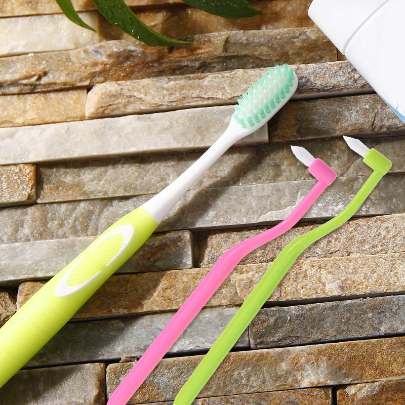 12Pcs Double Head Pet Toothbrush Soft Bristle Interdental Tooth Brush Small Dog Cat Puppy Oral Care Pet Toothbrushes
