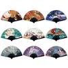 Vintage Folding Fan Taffeta Party Favors Hand Fan  For Summer Wedding Dance Movies Performance