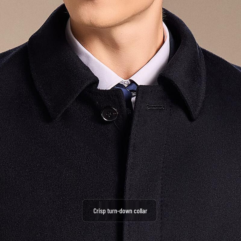 Antonio Men's Luxury Cashmere Wool Blend Winter Overcoat