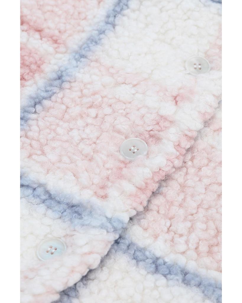 Azura Exchange Уютная шуба из шерпы с клетчатым принтом