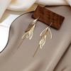 Slimming Face Tassel Earrings - Temperament Dragonfly Wing 2023 Korean Fairy Anti-Loss Thread