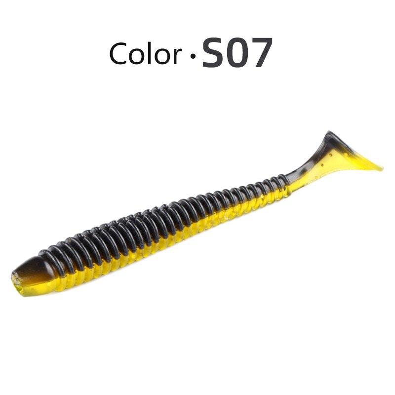 MEREDITH Рыболовные приманки с качающимся ударом 55 мм, 65 мм, 75 мм, мягкие приманки для рыбалки, морская рыбалка, Leurre Souple, силиконовые приманки, приманка