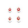 10pcs/Bag 6/8mm Cute Enamel Evil Eye Beads Alloy Charm Pendant For DIY Jewelry Necklace Making