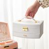 Double-layer Jewelry Storage Box Large Capacity Drawer Type Jewelry Box Creative Earring Jewelry Storage Box