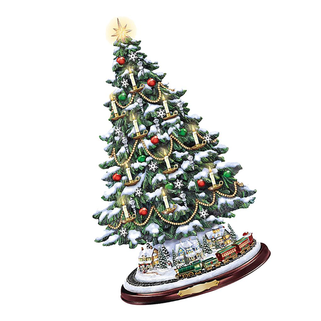 1шт настенная наклейка рождественская елка вращающаяся скульптура поезд декор прошлое вставить окно